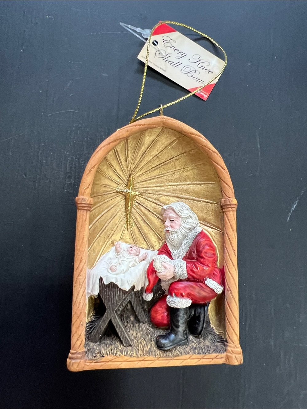2009 Nativity Ornament with Kneeling Santa 🌟✝️